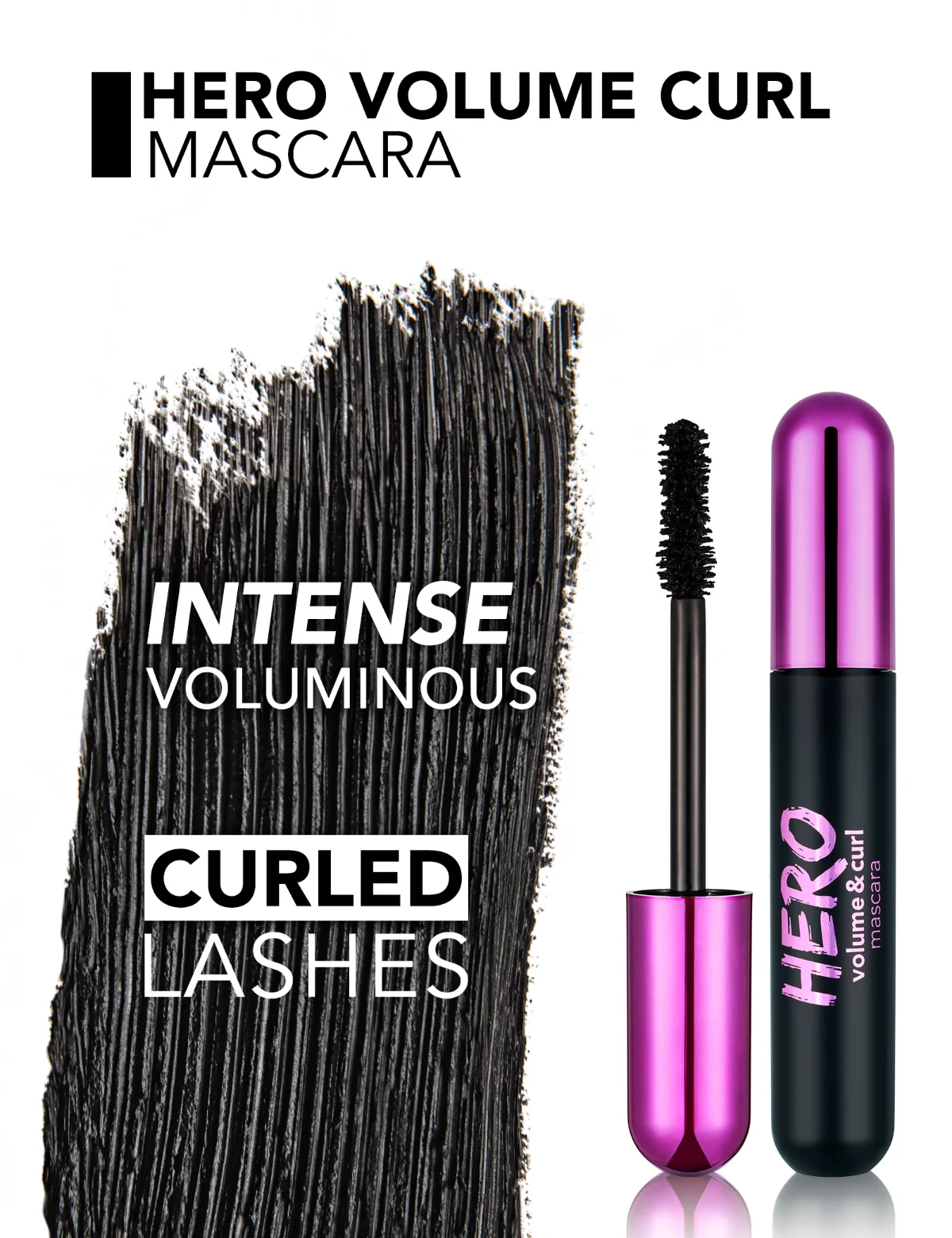 Hero Volume & Curl Mascara flormar 5