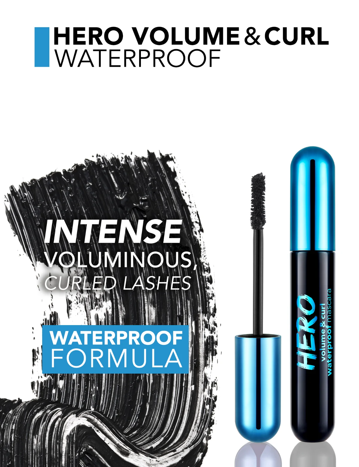Hero Volume & Curl Mascara flormar 4
