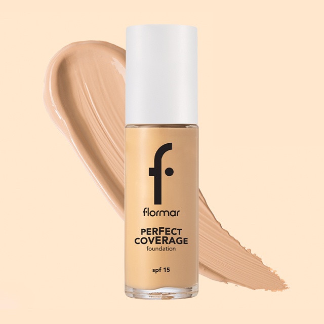 Flormar Perfect Coverage Foundation 100 LIGHT LVORY 4