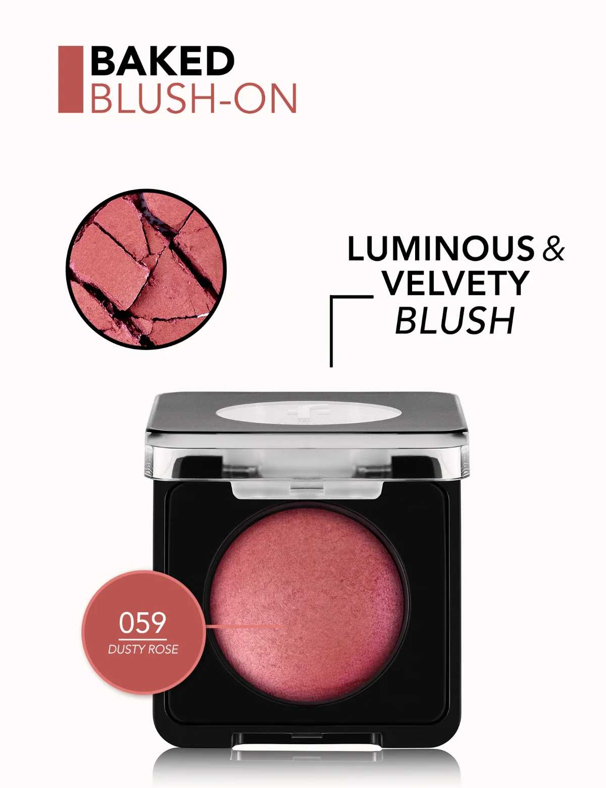 Flormar Baked Blush-On, 059 DUSTY ROSE 4