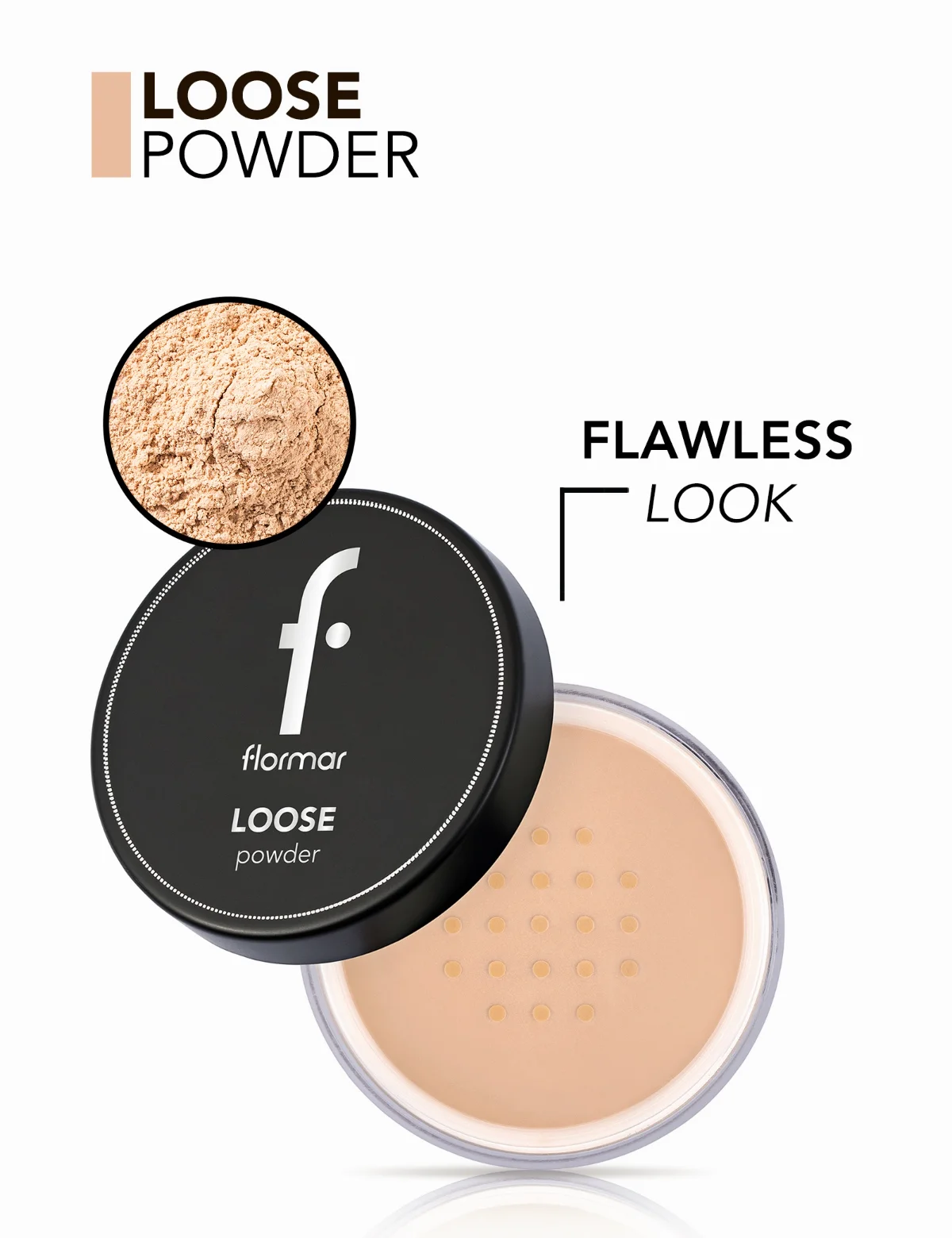 Flormar Loose Powder 004 חול בז' 4