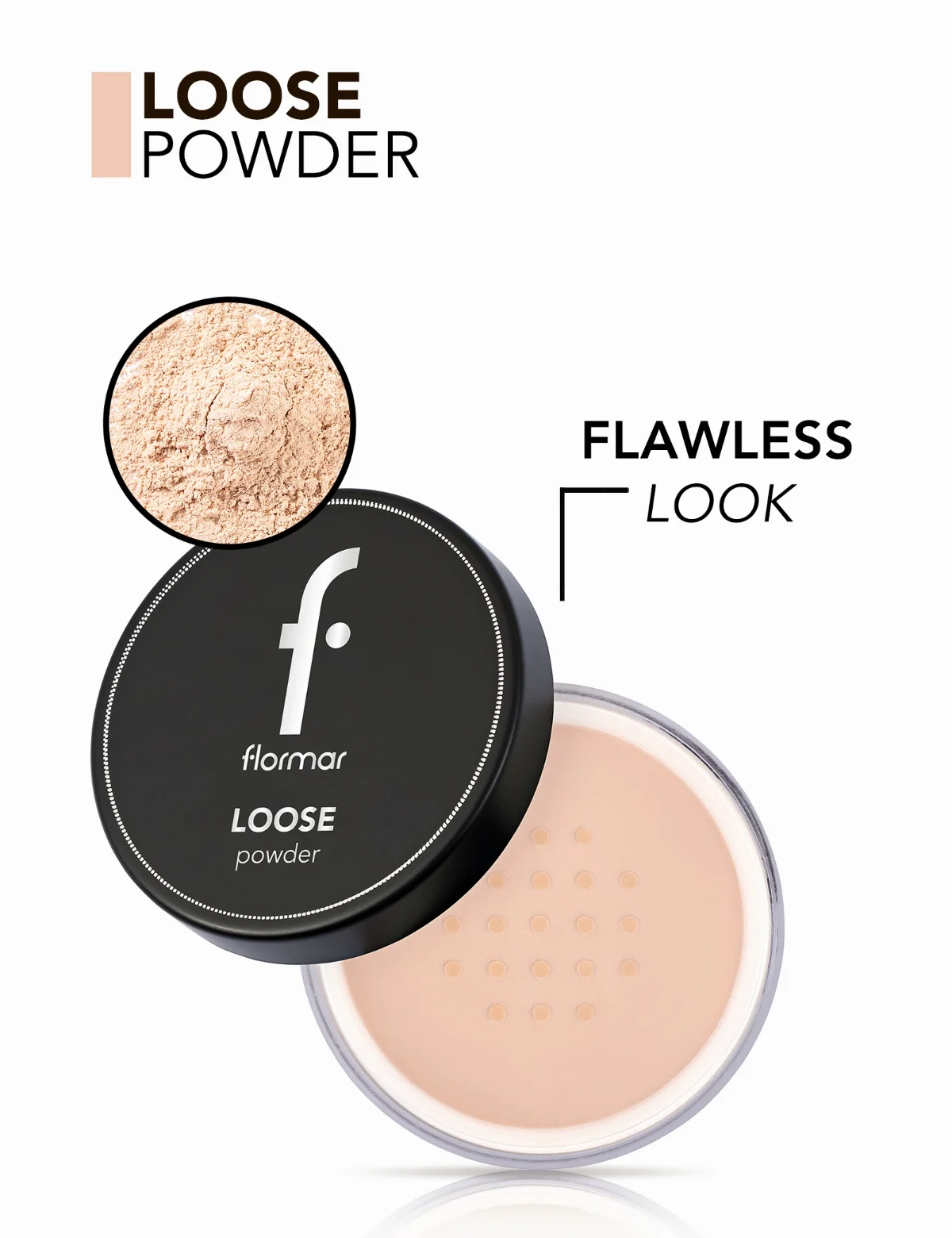 FLORMAR Loose Powder 001 חול חיוור 4