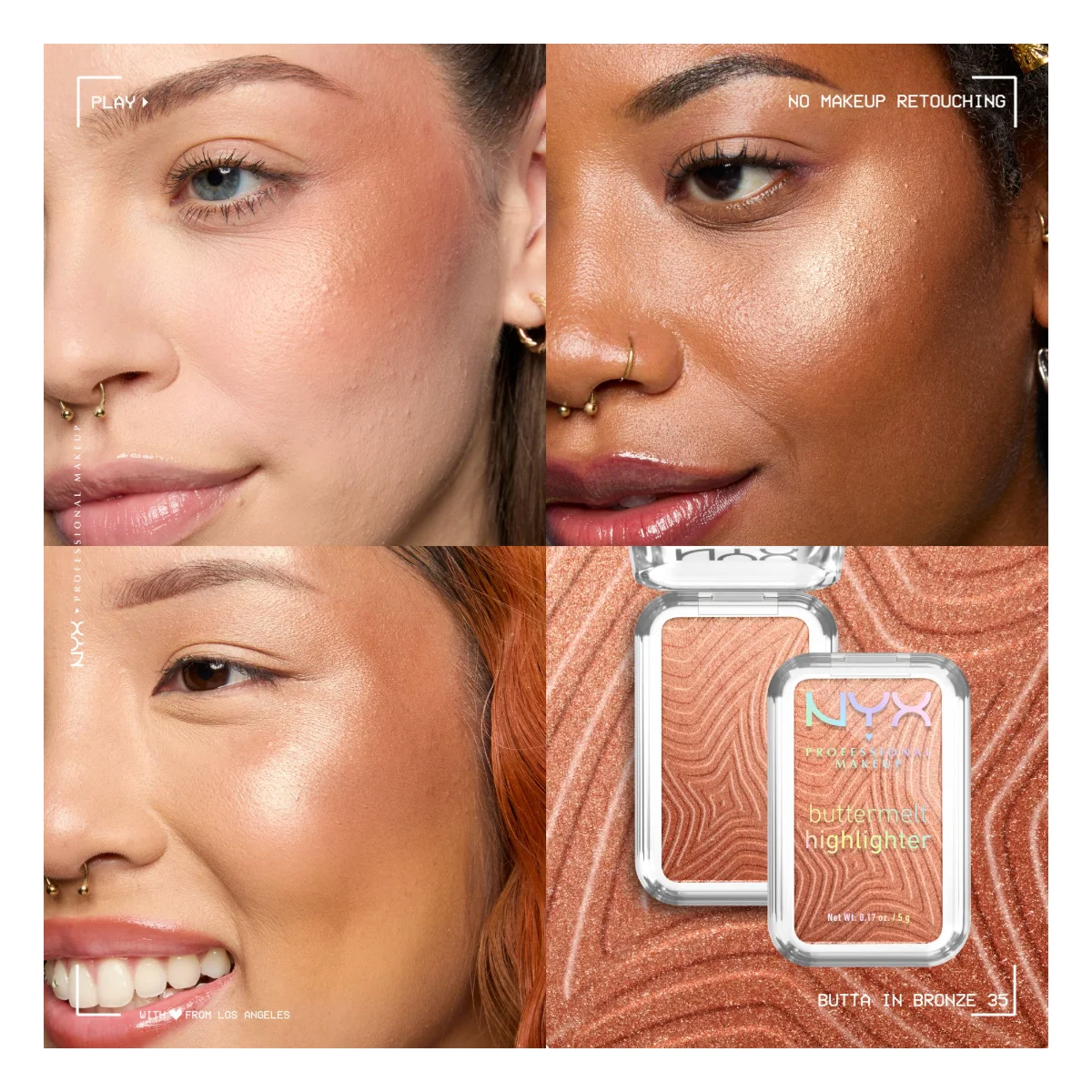 היילייטר Nyx Buttermelt 3