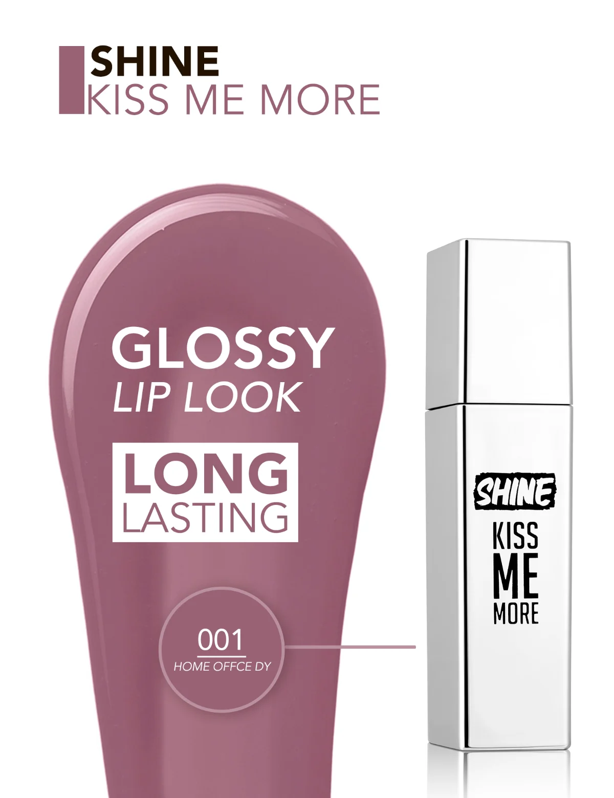 Flormar Shine Kiss Me More Lip Tattoo 01 יום משרד הבית 4