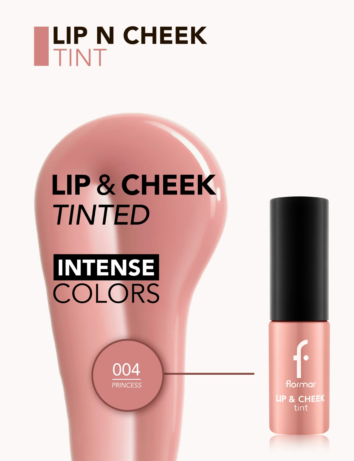 Flormar Lip & Cheek Tint 004 Princess 4