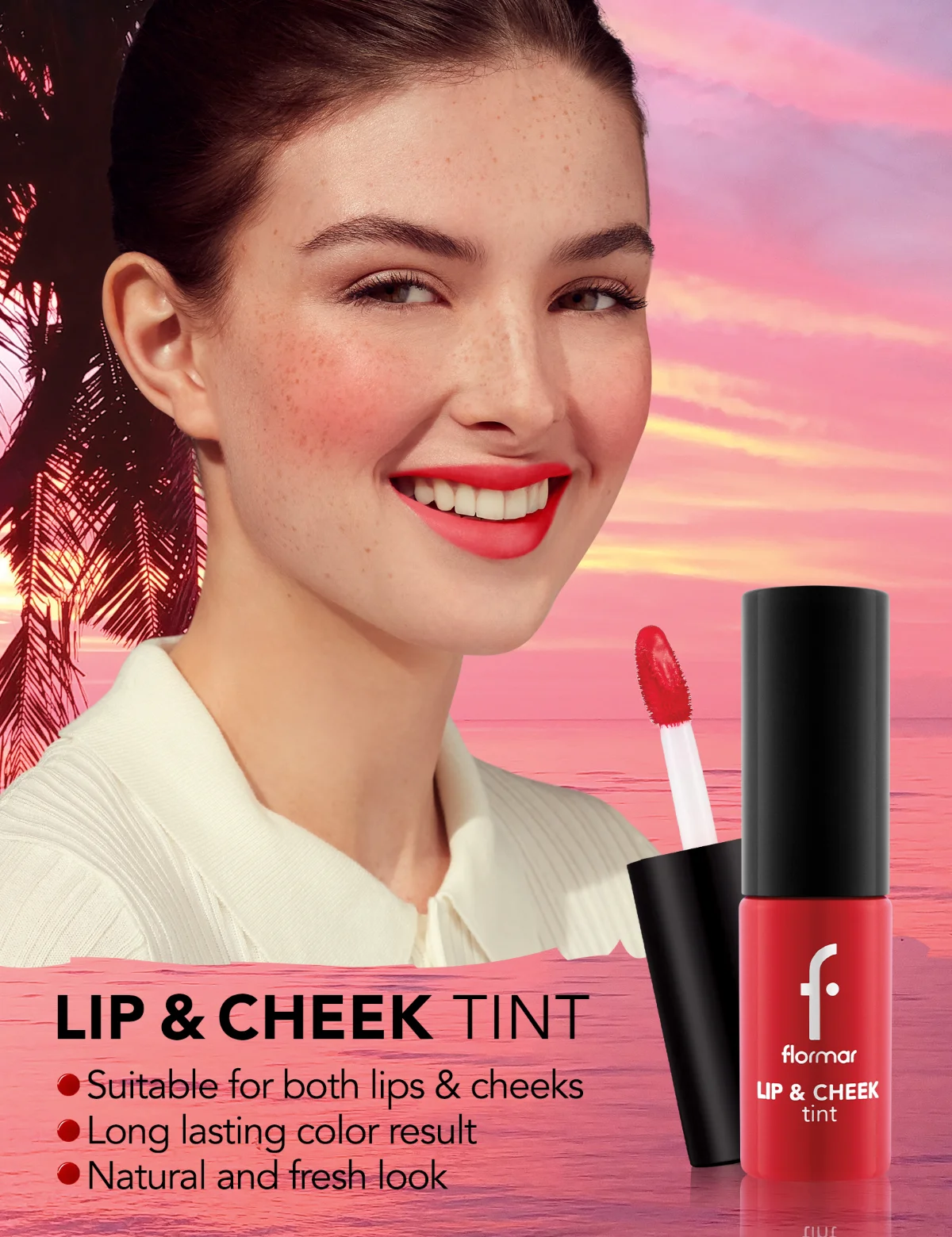 Flormar Lip & Cheek Tint 004 Princess 5