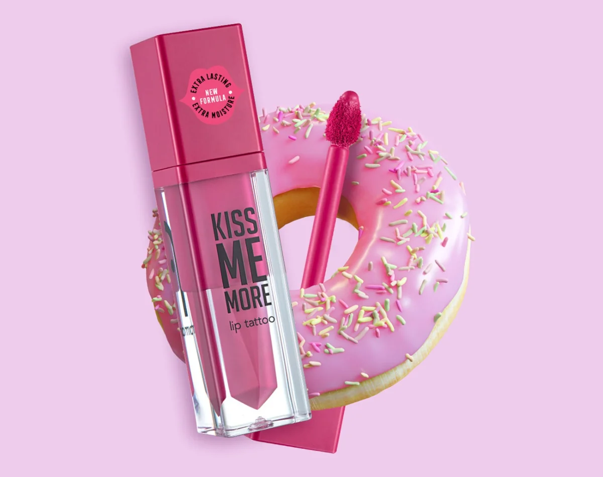 Flormar Kiss Me More Lip Tattoo 002 קרמי 4