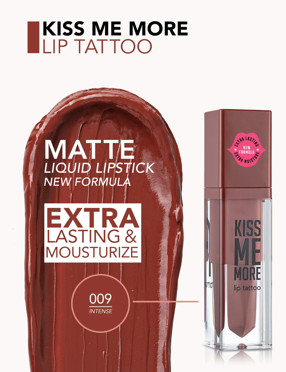 Flormar Kiss Me More Lip Tattoo 009 Intense 3