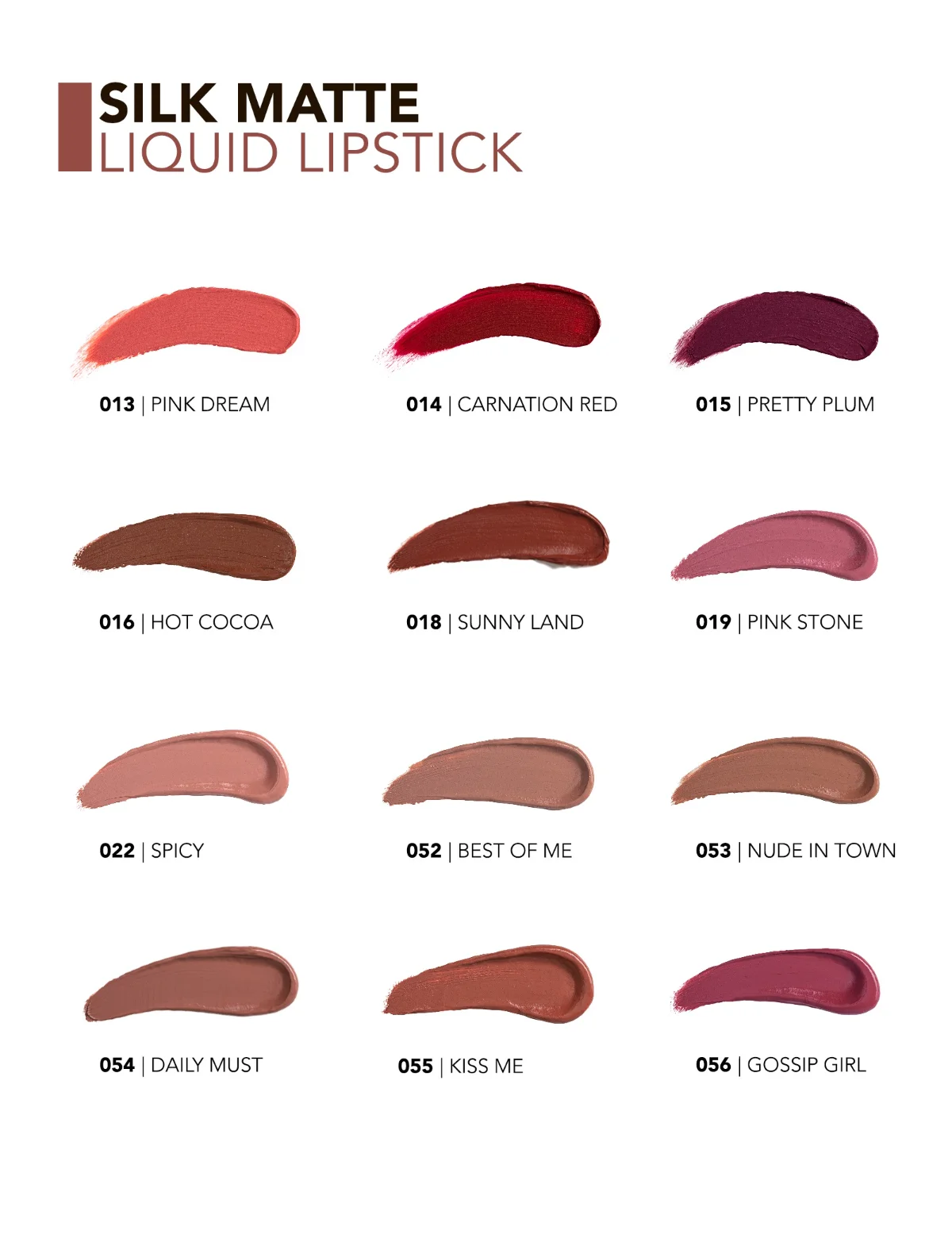 Flormar Silk Matte Liquid Lipstick 006 Cherry Blossom 3
