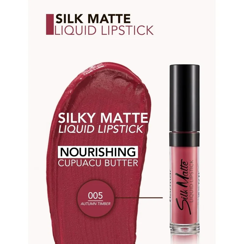 Flormar Silk Matte Liquid Lipstick 005 Autumn Timber 3