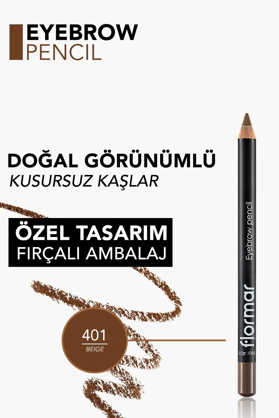 Flormar Eye Defining Pencil - 401 בז' 3