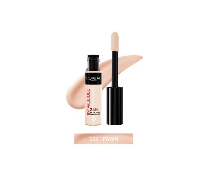 L'Oreal Paris Infallible 24 Hour Concealer, גוון 323 חום בהיר