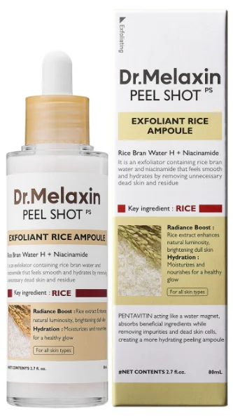 Dr. Melaxin Peel Shot מקולפת אמפולת אורז לבן 80 מ"ל