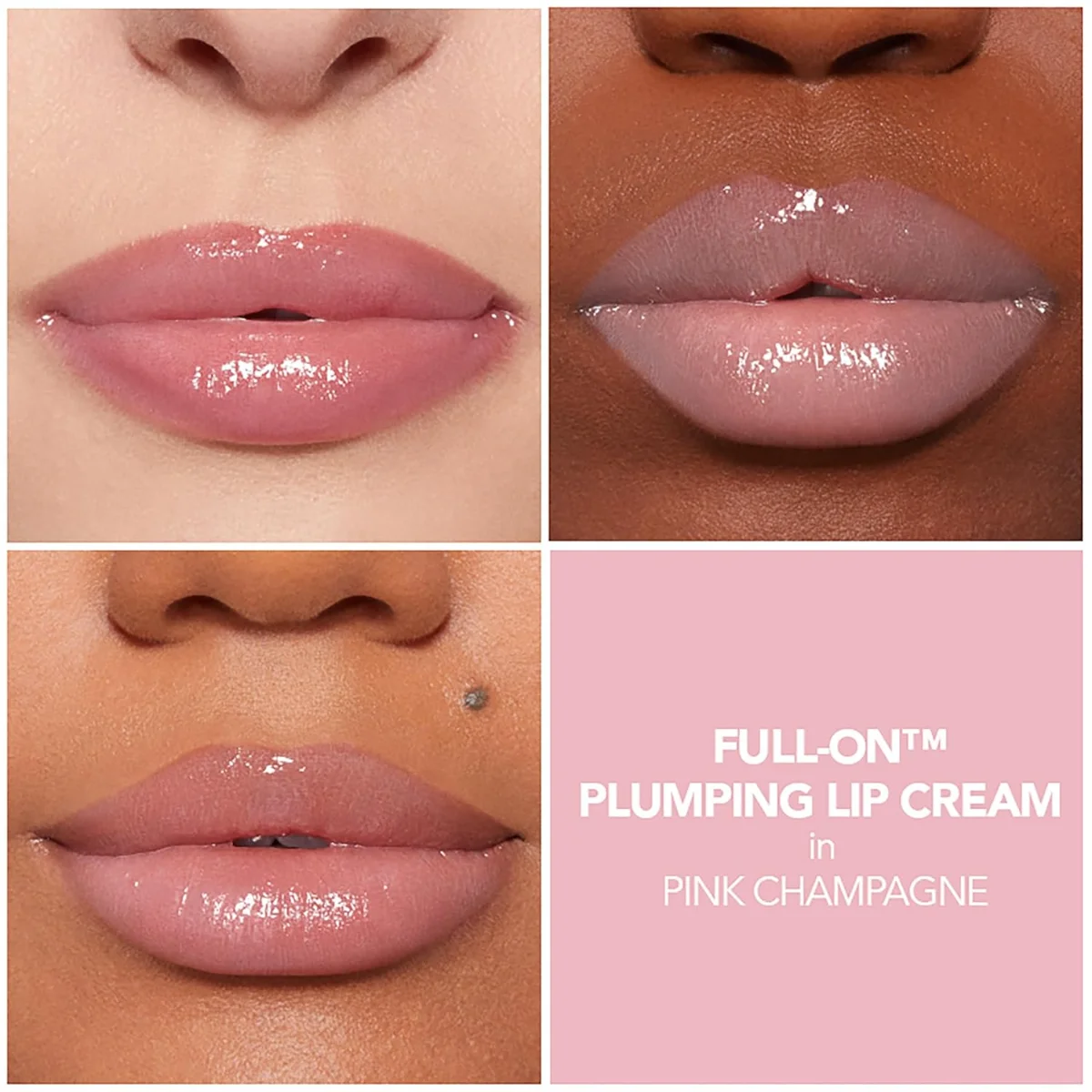שמפניה ורודה של Buxom Full On Plumping Lip Cream 2