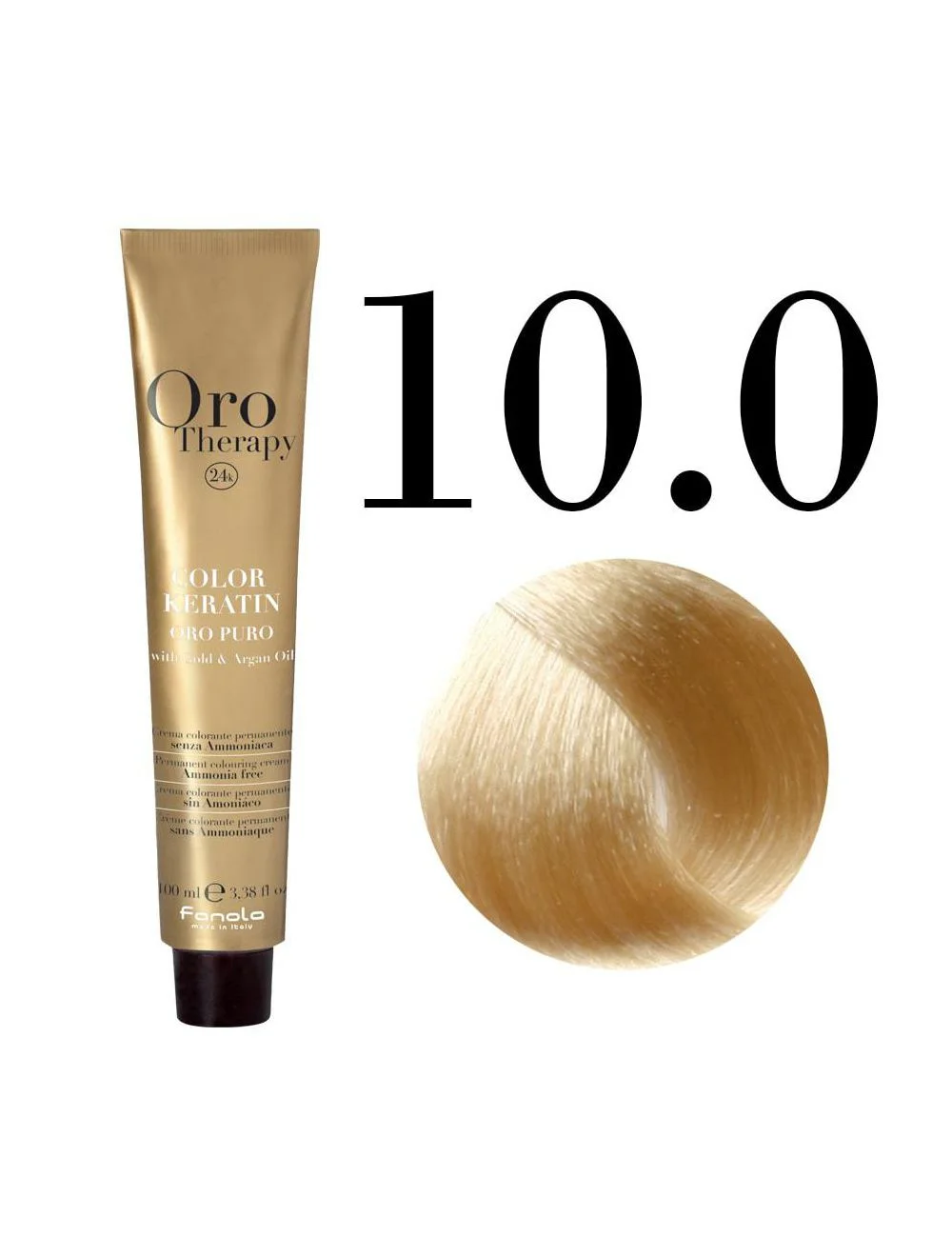 Oro Therapy אמוניה חומץ צבע אורו 10.0 אקסטרה פלטינום בלונד