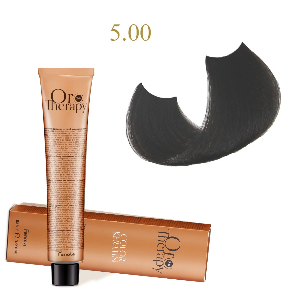 Oro Therapy קרטין 100 מ"ל (ללא אמוניה) 5.00 צבע ערמון בהיר עז