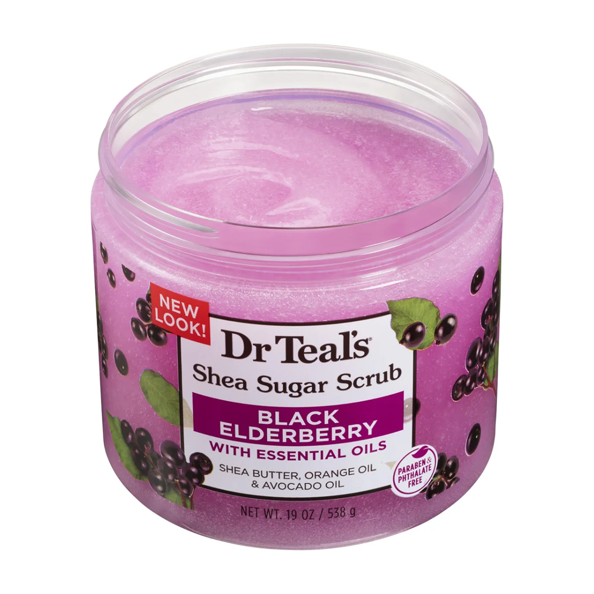 קרצוף גוף של Dr Teal's Sugar, Shaa and Blackberry 538g 2