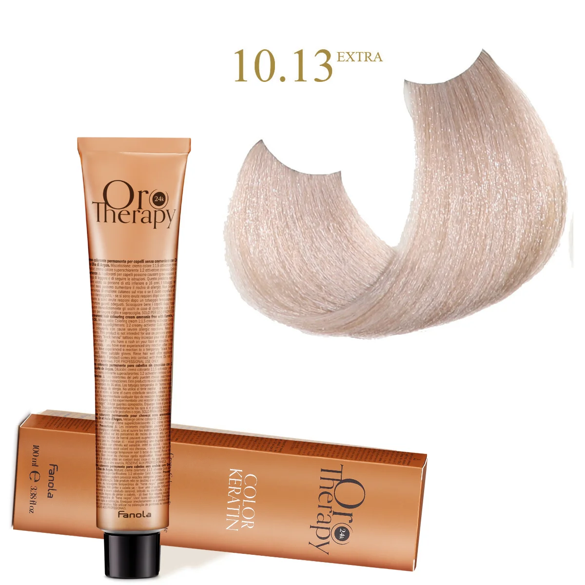 Oro Therapy קראטין 100 מ"ל (ללא אמוניה) 10.13 בלונד פלטינום בז' במיוחד