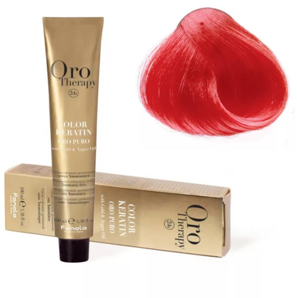 Fanola Oro Therapy צבע שיער ללא אמוניה, אדום, 100 מ"ל