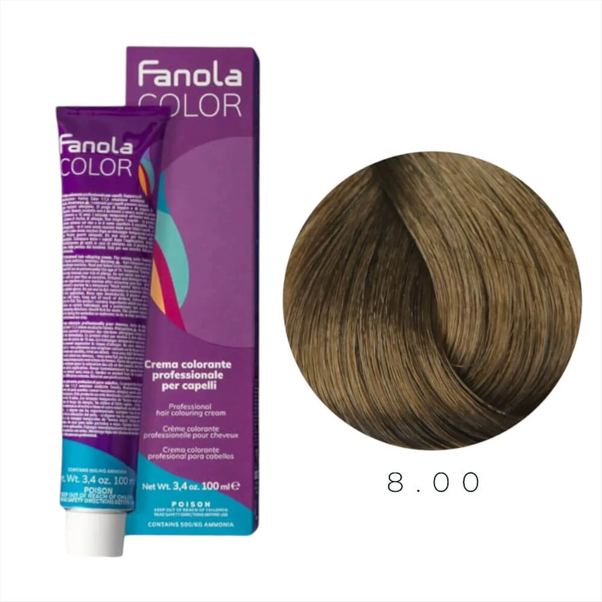 צבע שיער 8.00 Extra Light Blonde Fanola 100 מ"ל