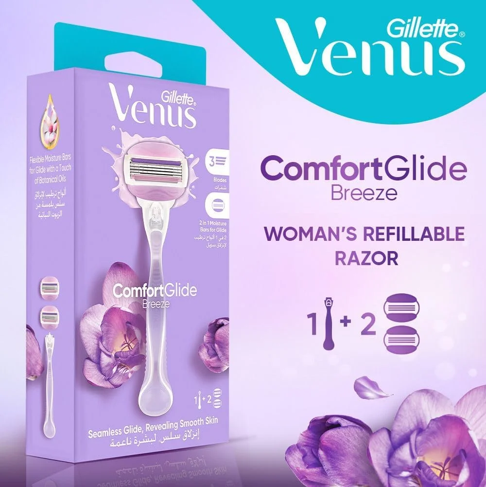 Gillette Venus Breeze סכין גילוח לנשים 2&1 4
