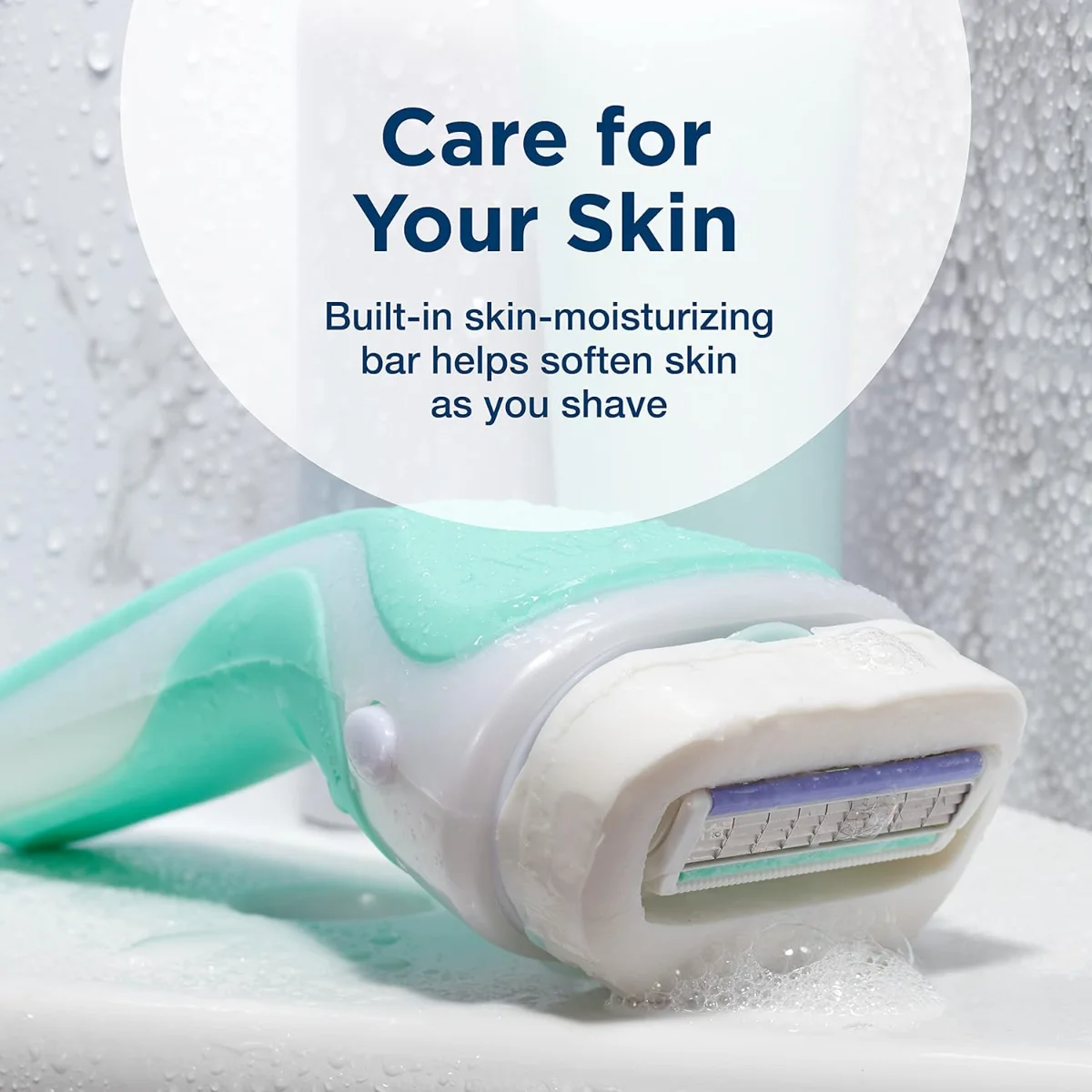 Schick Intuition Naturals סכיני גילוח לטיפוח עור רגיש - 3 חלקים 2