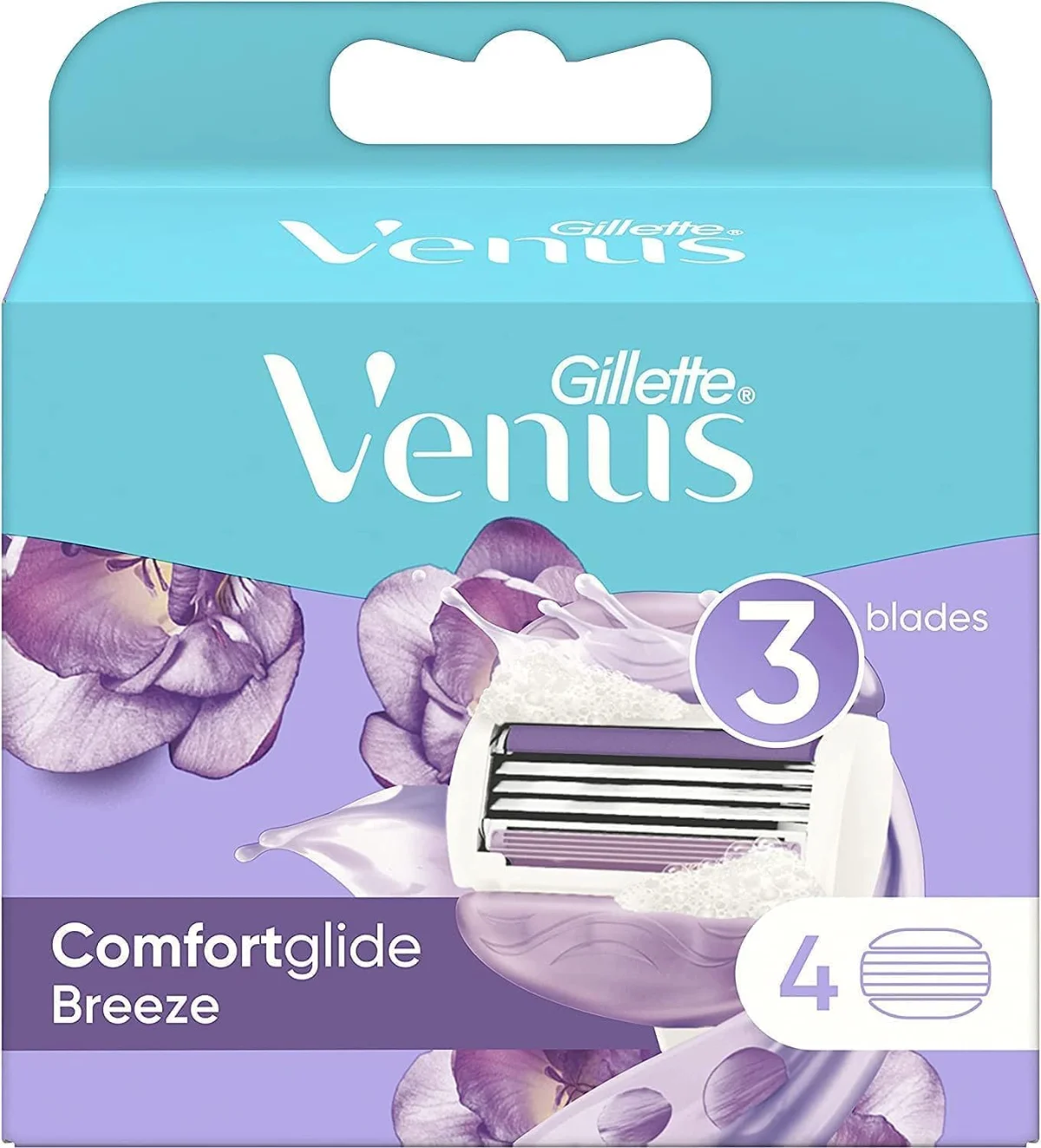סכיני גילוח לנשים של ג'ילט ונוס ComfortGlide Breeze