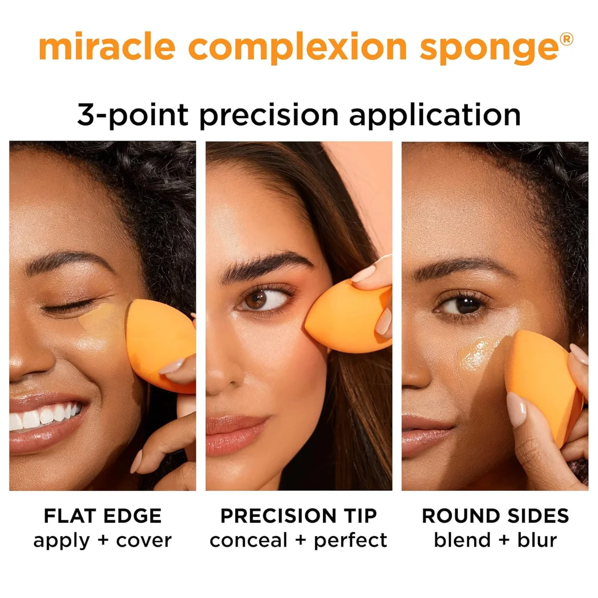 Real Techniques Miracle Complexion ביוטי בלנדר ספוג איפור עם נרתיק 3
