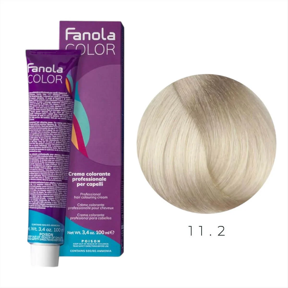 צבע שיער פאנולה מס' 11.2, Ultra Pearly Platinum Blonde, 100 מ"ל