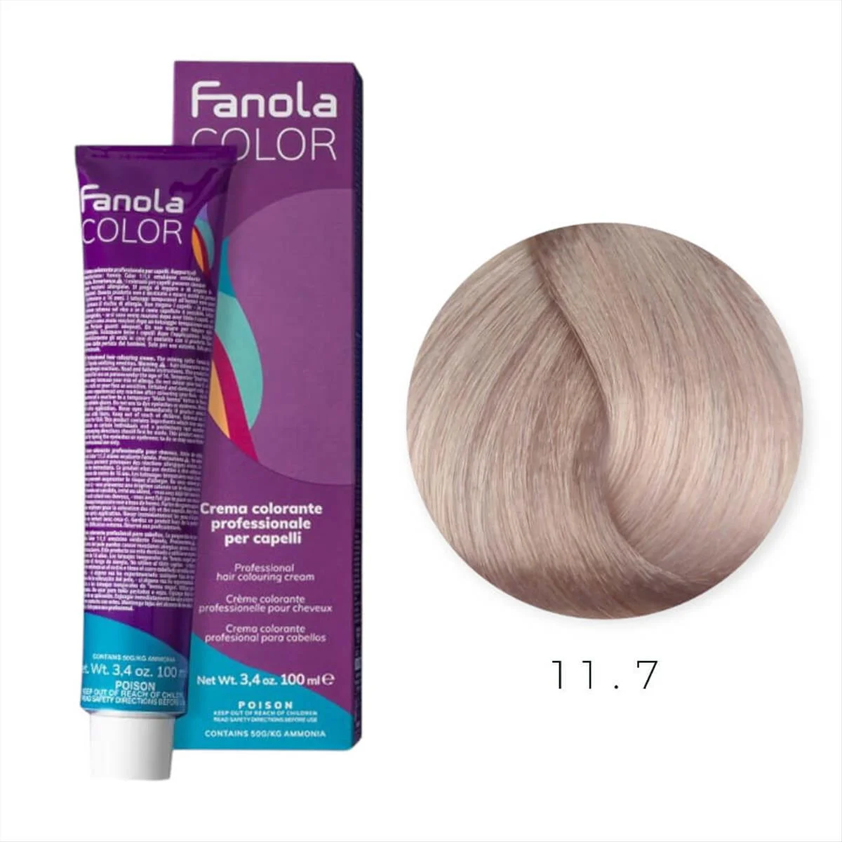 צבע שיער פאנולה מס' 11.7, Ultra Shine Platinum Blonde, 100 מ"ל