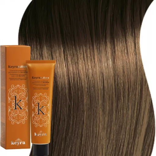 צבע שיער Kera עם קרטין 6+ בלונד כהה עז - Keracolor צבע שיער קבוע 100 מ"ל