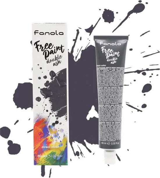 Fanola Free Paint Double Ash צבע שיער חצי קבוע, 60 מ"ל
