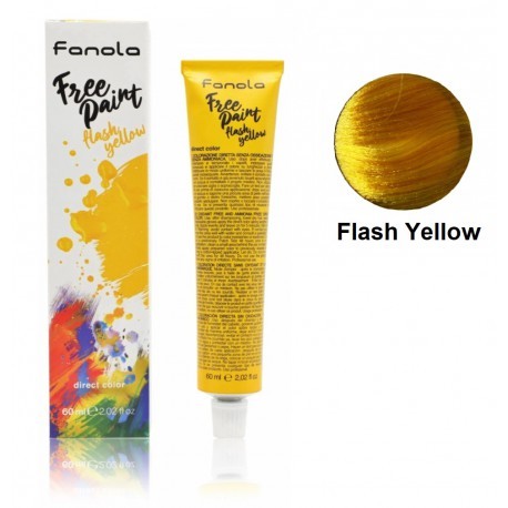 Fanola Free Paint צבע שיער חצי קבוע, צהוב, 60 מ"ל