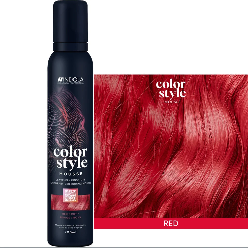 Indola Color Style מוס אדום