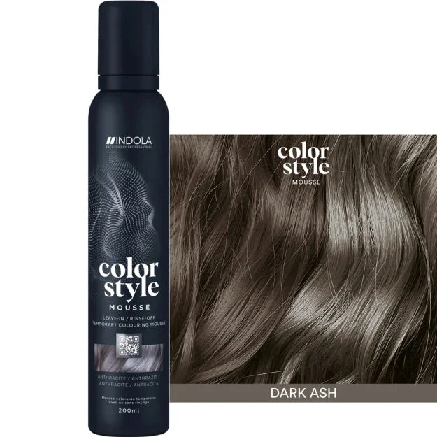 Indola Color Style Mousse, DARK ASH