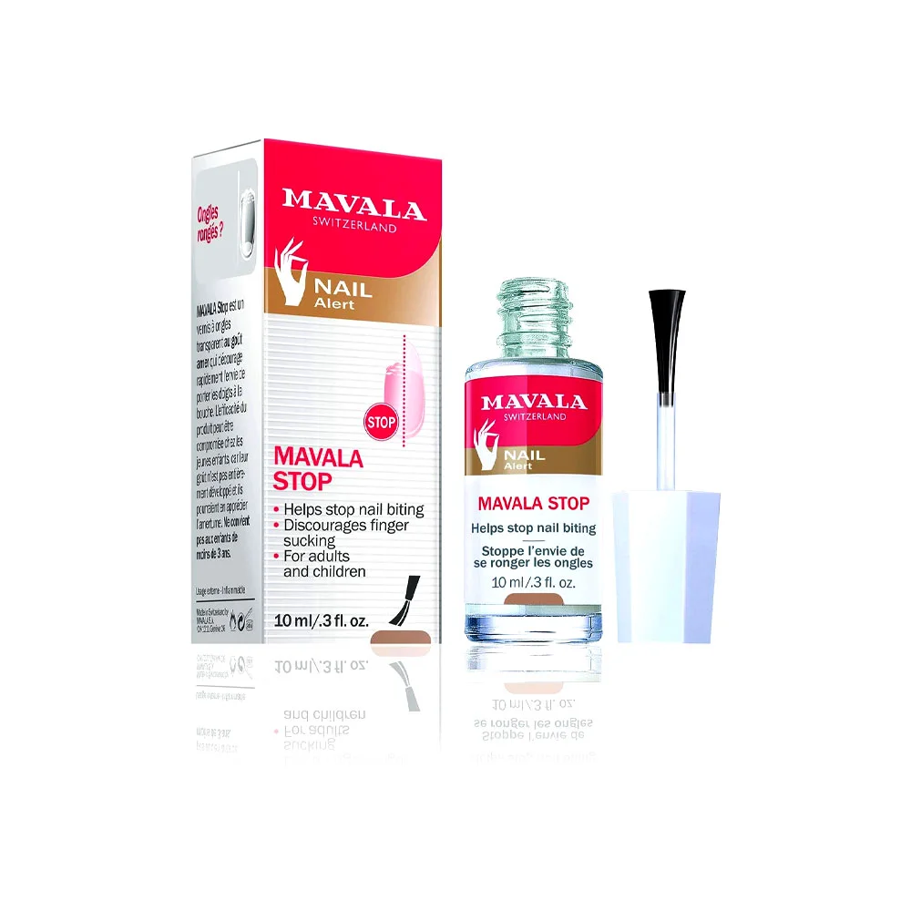 Mavala, פורמולה שקופה למניעת כסיסת ציפורניים ומציצת אגודל, בעלת טעם מר מיוחד, 10 מ"ל