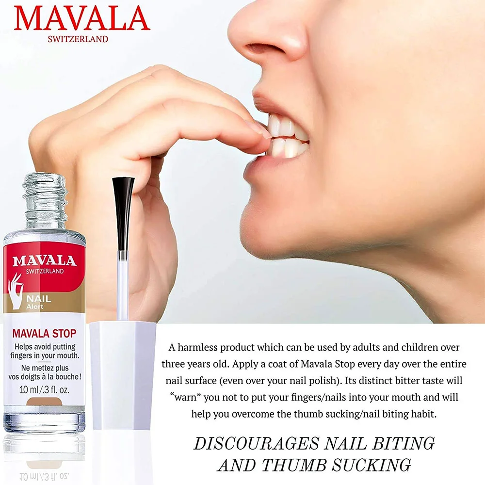 Mavala, פורמולה שקופה למניעת כסיסת ציפורניים ומציצת אגודל, בעלת טעם מר מיוחד, 10 מ"ל 2