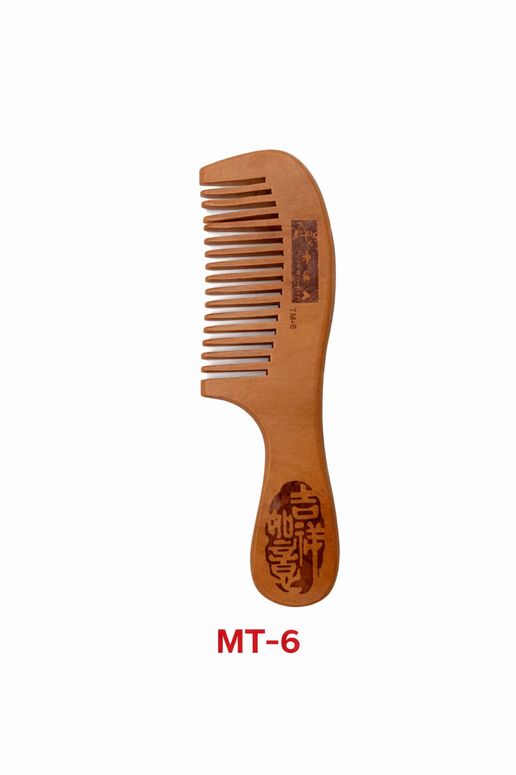 מסרק עץ רפואי MT-6 עם ידית