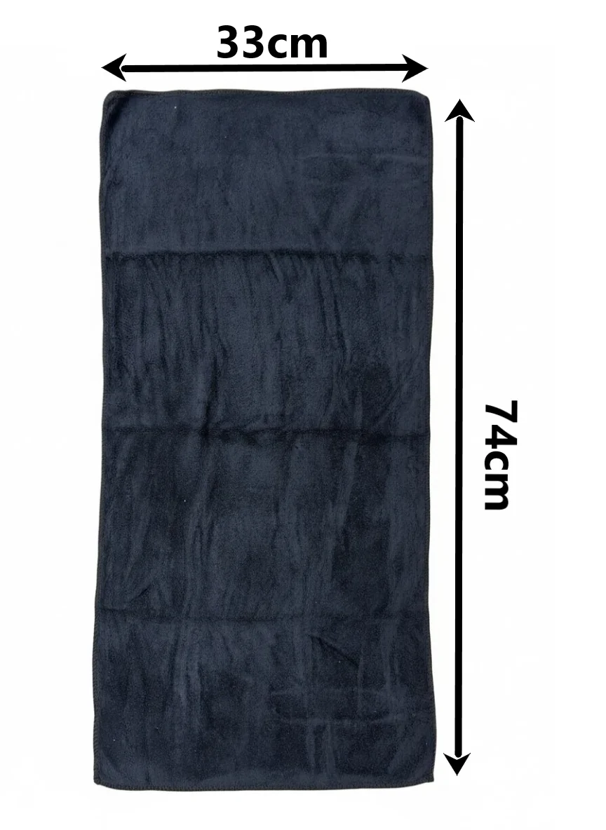 חלוק רחצה שחור בגודל קטן 74X50 ס"מ
