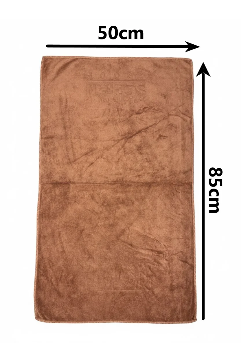 חלוק רחצה חום בגודל גדול 85X50 ס"מ
