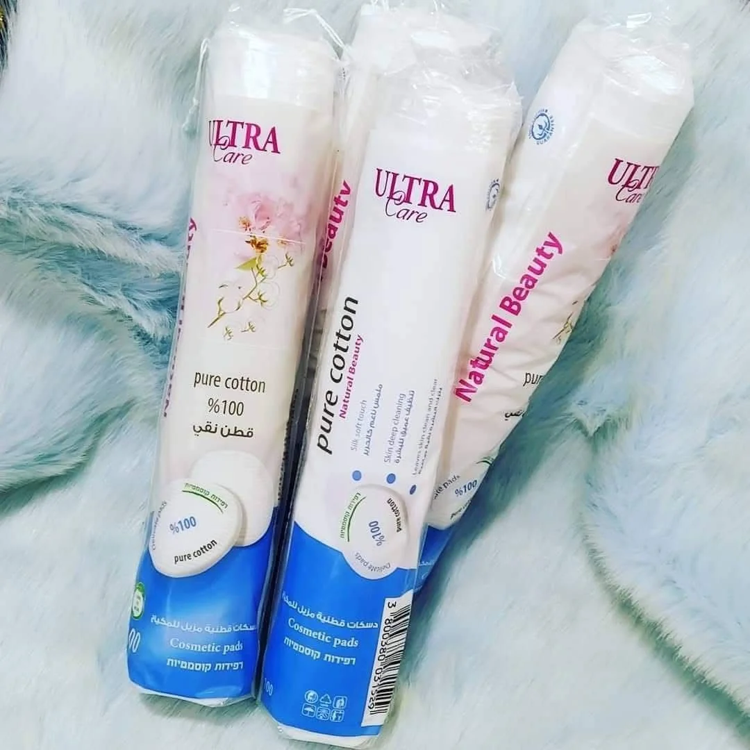 Ultra Care מסיר איפור כותנה 100 יחידות
