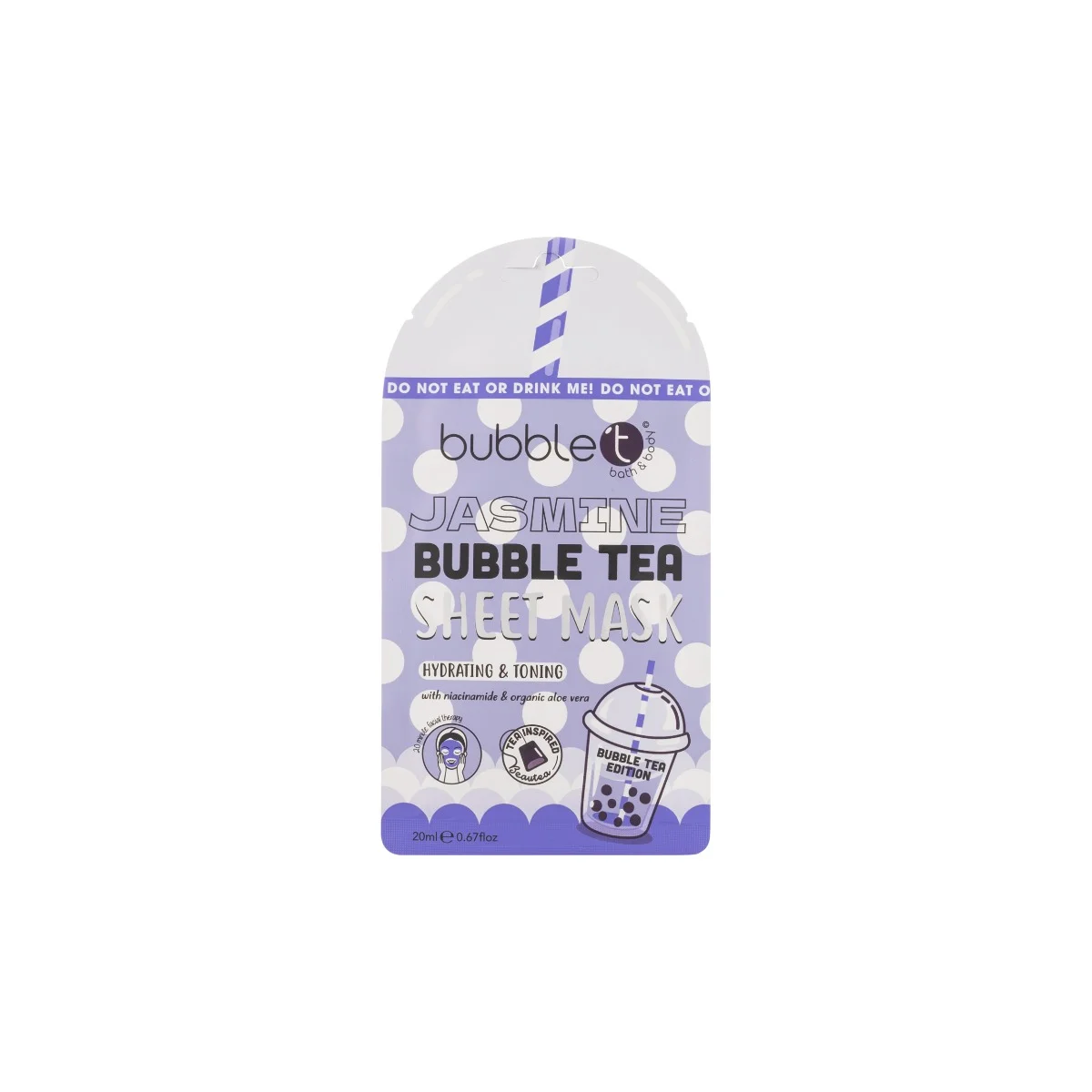 מסכת יריעות פנים Bubble T Jasmine עם אלוורה וניאצינמיד (20 מ"ל)