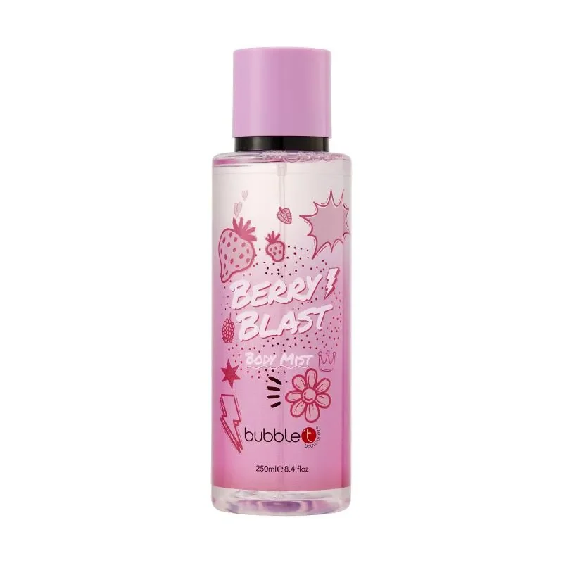 Bubble Tea Body Mist עם ניחוח פירות יער מרענן, 250 מ"ל