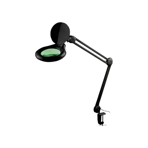 זכוכית מגדלת LED שחורה ND 5 אינץ', הגדלה פי 3