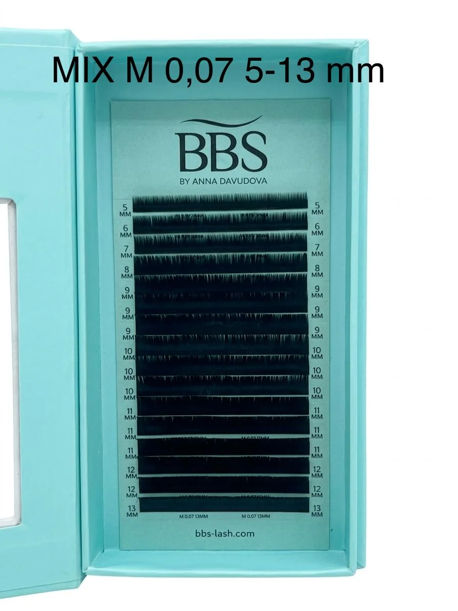 BBS MIX M 0.07 /5-13 מ"מ ריסים לשיער טבעי