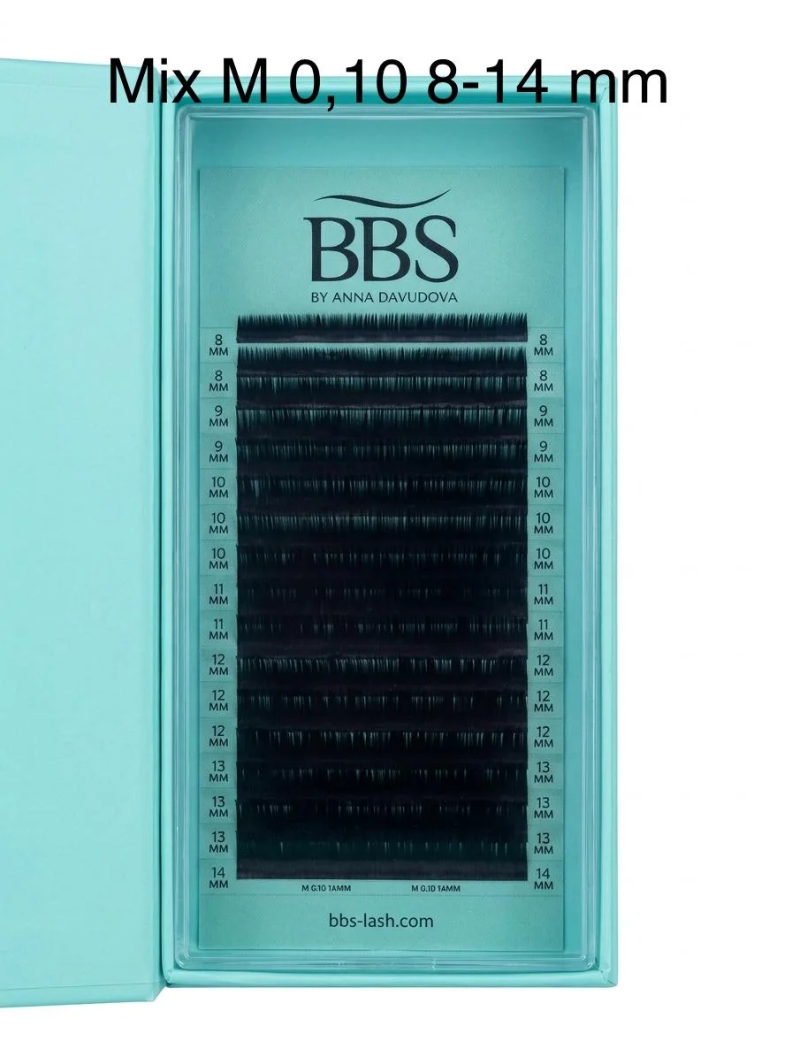 BBS MIX M 0.10 /8-14 מ"מ ריסים לשיער טבעי