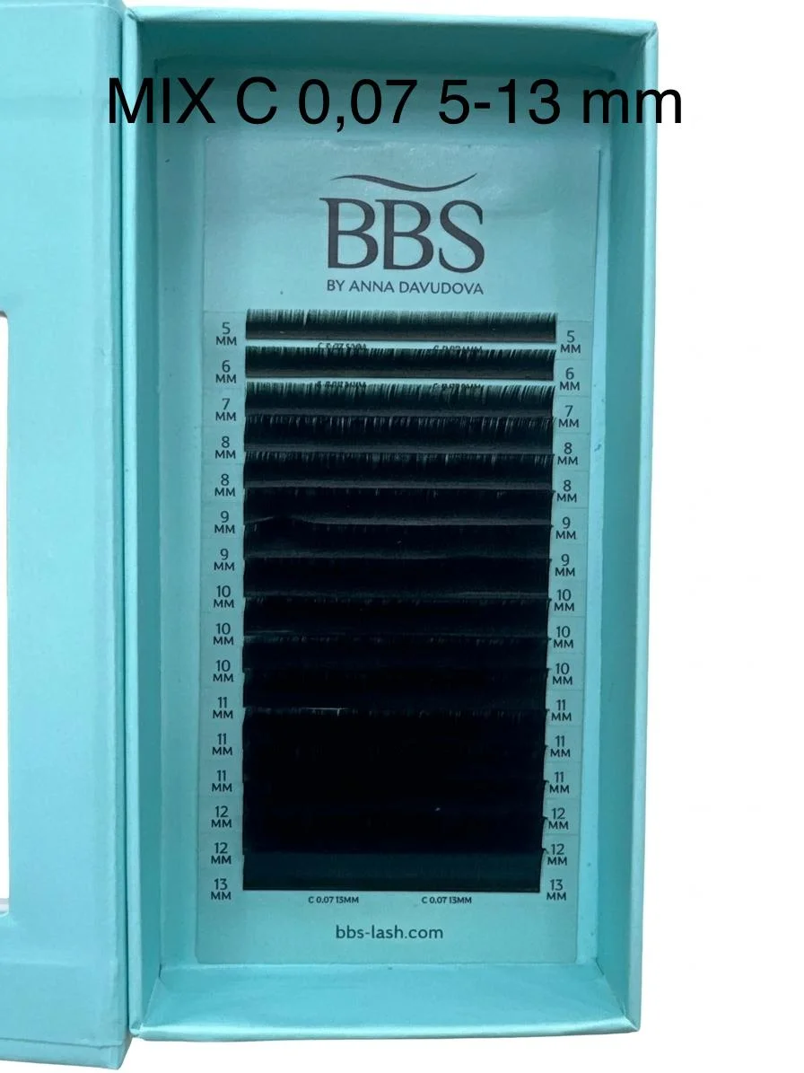 BBS MIX C 0.07 /5-13 מ"מ ריסים לשיער טבעי