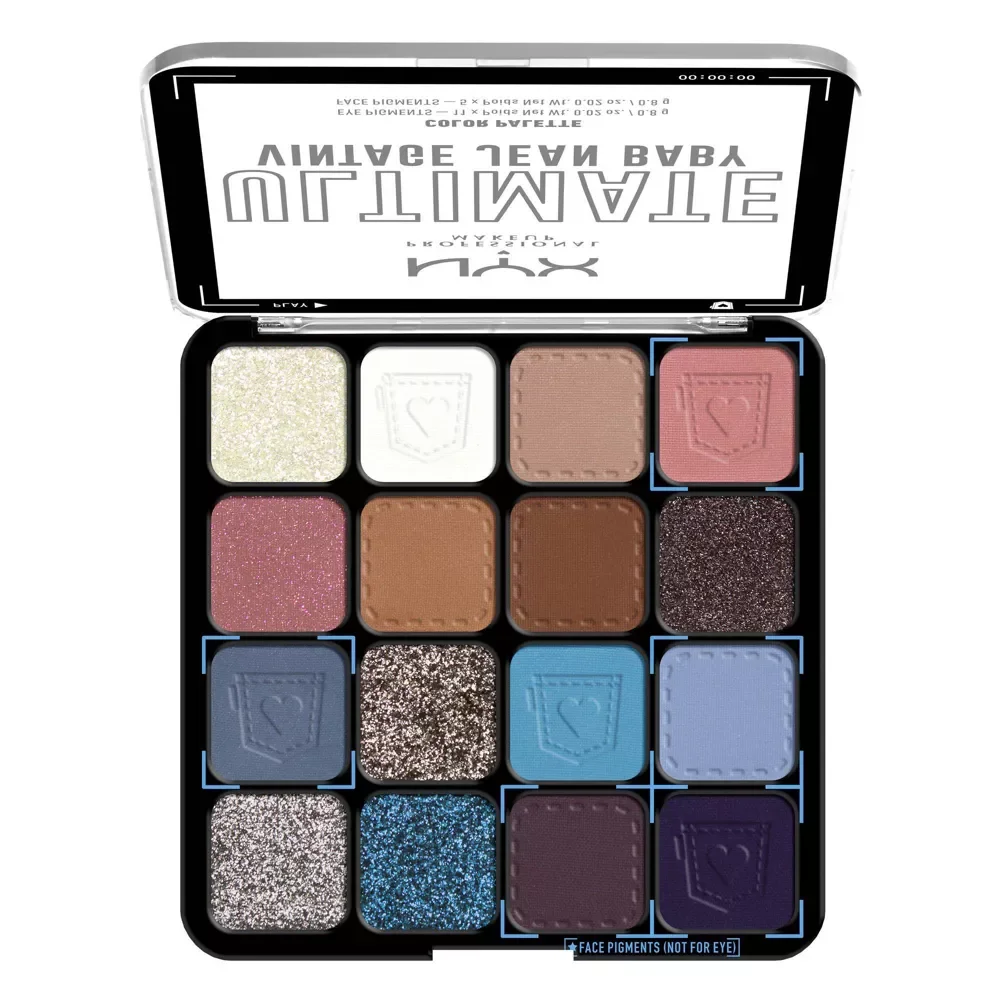 פלטת צלליות לתינוק של NYX Ultimate Vintage Gin