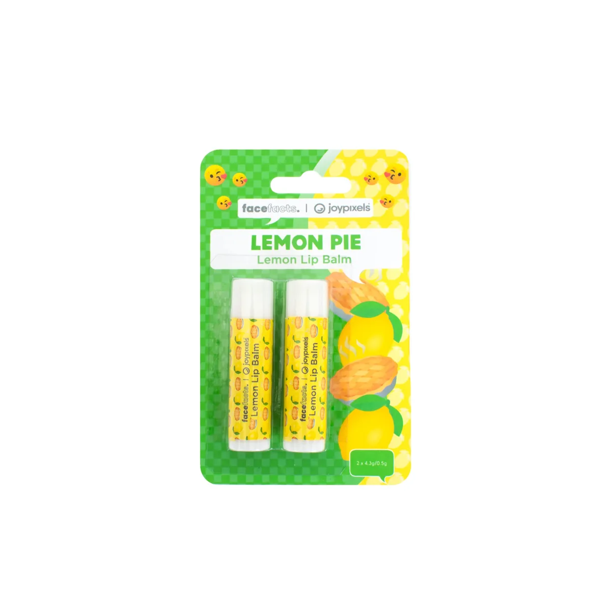 עובדות פנים Joy Pixels Lemon Lip Balm | פאי לימון | 2 על 4.25 גרם