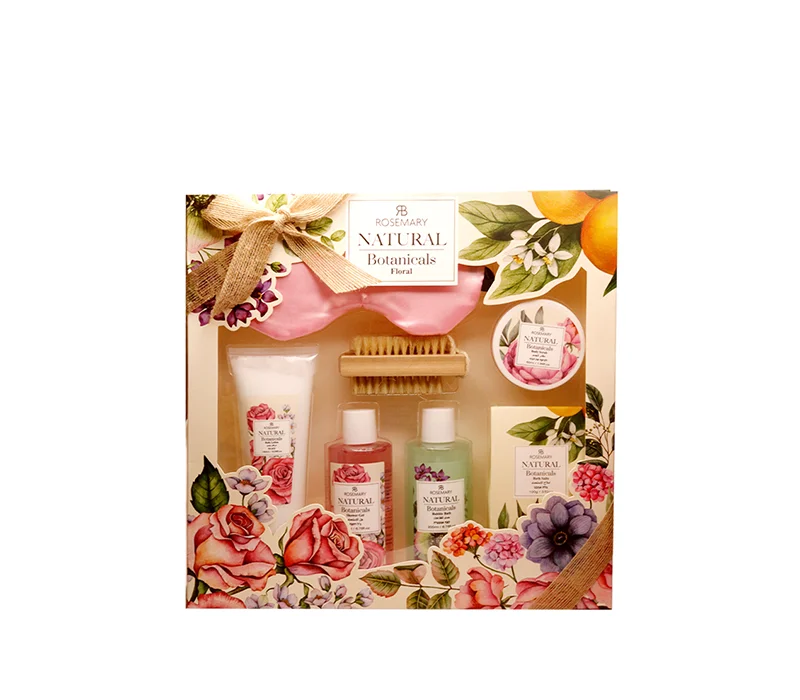 סט מתנות לאמבטיה של Natural Botanicals נייר